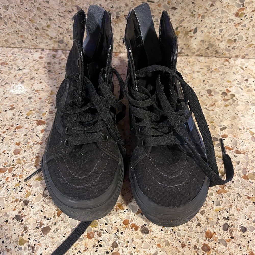 Vans Black High-Top Kids Sneakers